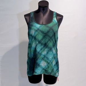 Michael Stars Half Gray/Half Peacock Pattern Top!